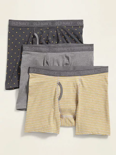 NWT Old Navy Soft-Washed Built-In Flex Boxer Briefs Underwear 10-Pack Men  Small