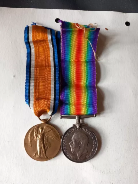 WW1 Victory & War Medal Pair - Border Regiment.