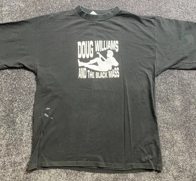 Vintage 90s Doug Williams and the Black Mass T Shirt Mens Size Large Made In Aus