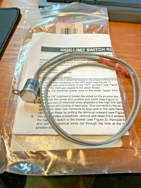 A.O. Smith Water Heater Hi Limit Switch #100112696, For Model GPVZ75L310