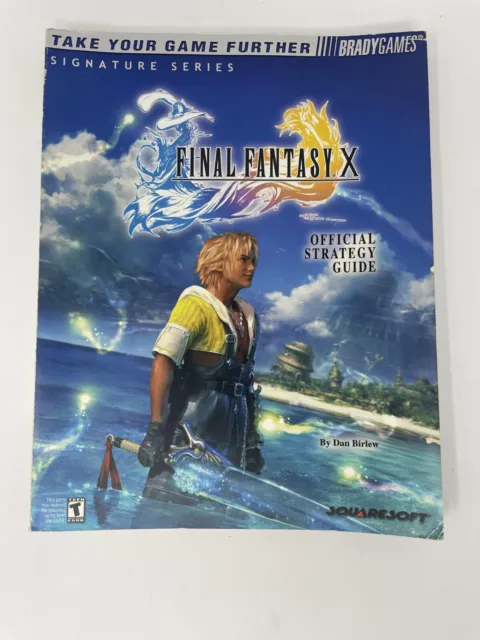 Guía Oficial de Estrategia de Videojuegos Final Fantasy X Squaresoft con PÓSTER INTACTO