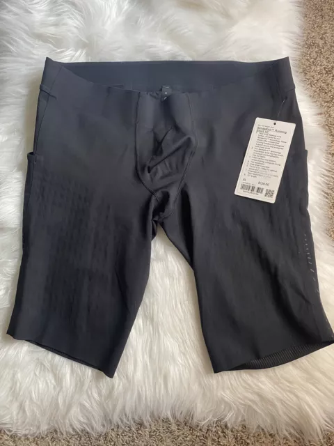 Lululemon Men’s Senseknit Running Short 10" Size XL Black BLK New