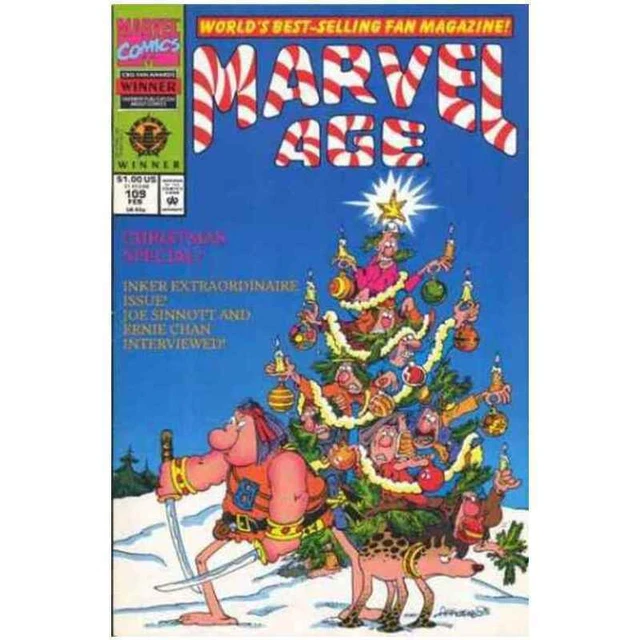 Marvel Age #109 Marvel Comics February Feb 1992 (VF+)