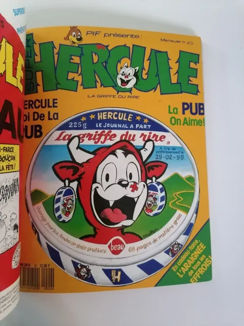 La Vache qui Rit/Pif Le Chien présente Super Hercule/Album géantN°3/1988/2 numér