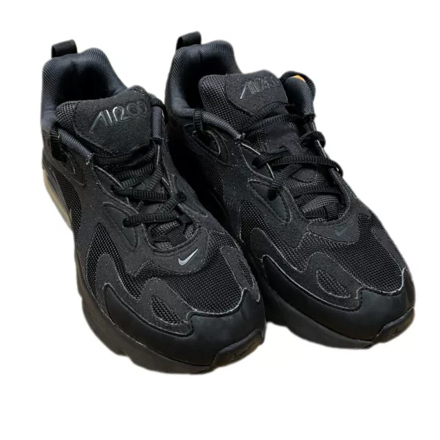 Nike Air Max 200 Black Trainers Youth Size UK 4 Gym Running AT5627-001