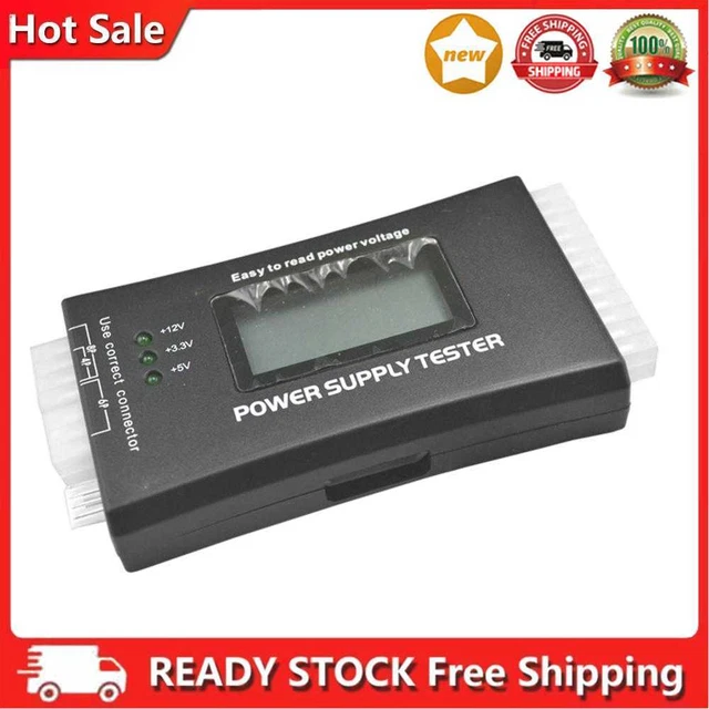 Tester alimentatore computer display LCD 20/24 pin misura per ATX BTX ITX TFX