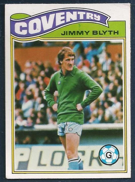 Topps 1978 Footballers #117-Coventry City & Scotland-Preston-Jimmy Bltyh