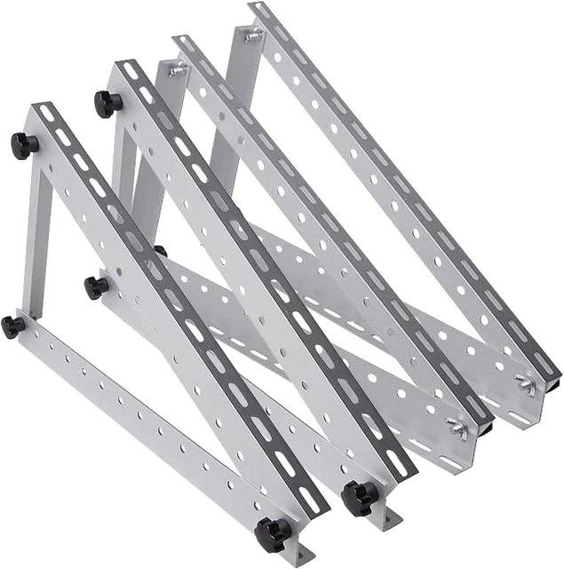 SOLAR PANEL MOUNTING Brackets Tilt Mount RV Roof Flat Surface Aluminum ...