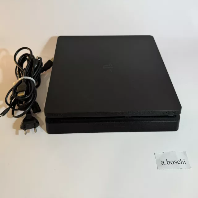 SONY PS4 SLIM Nera 500gb SOLO CONSOLE PLAYSTATION 4 + CAVI modello CUH-2116A