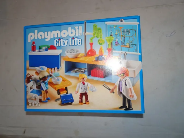 Playmobil 9456 - city life l'école - classe de physique chimie - La Poste