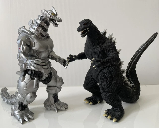 2007 BANDAI GODZILLA & MechaGodzilla 12” Vinyl Action Figure FINAL WARS