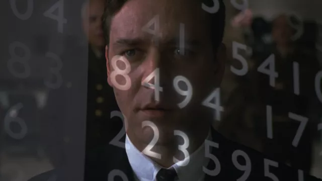 A Beautiful Mind Film 2001 Poster Locandina 45X32Cm John Nash - Russell Crowe