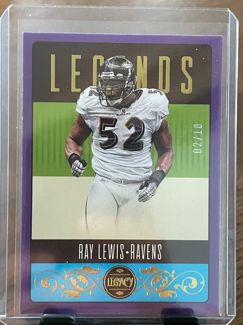 2023 Panini Legacy Football LEGENDS #141 RAY LEWIS 02/10 Baltimore Ravens