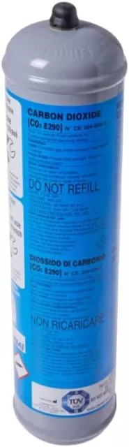 Bombola Co2 Alimentare Gasatore Acqua Usa E Getta 600 Gr. E290 Attacco 11X1