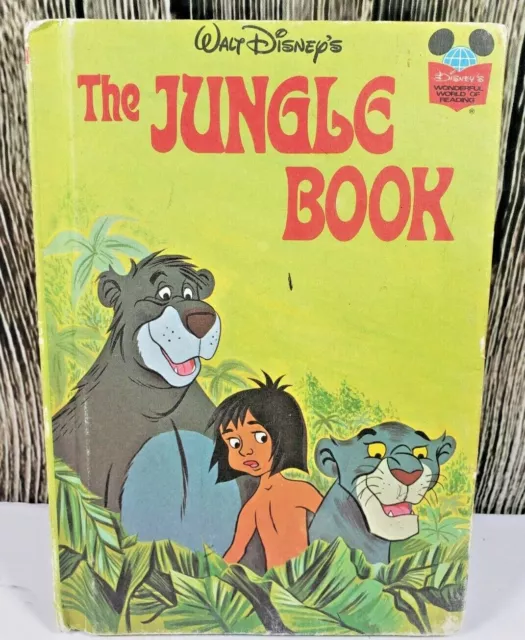 Vintage 1974 The Jungle Book Disney The Wonderful World Of Reading Ephemera