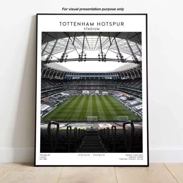 Tottenham Hotspur Stadium Art, Football Poster Print