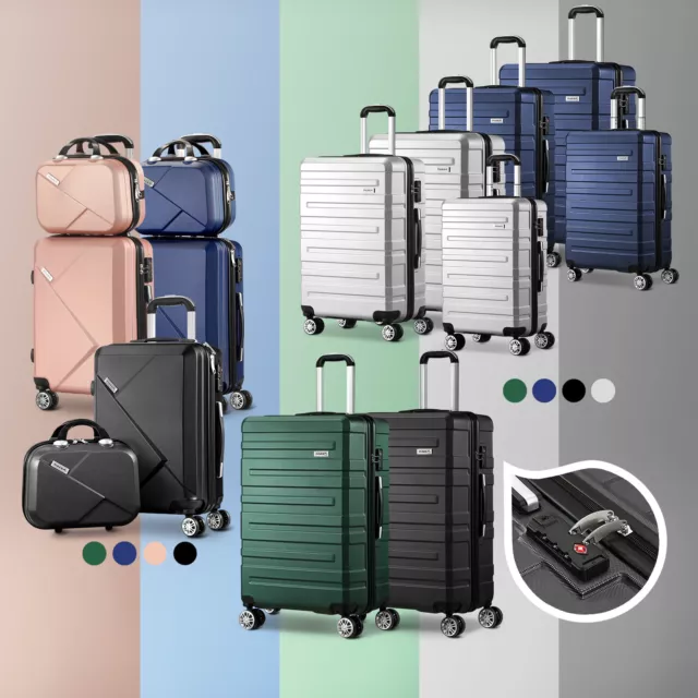 Mazam 1/2/3PCS Luggage Suitcase Trolley Set Travel TSA Lock Storage Hard Case