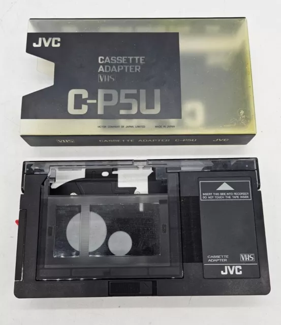 JVC C-P5U MOTORIZED VHS-C to VHS Cassette Adapter Play Compact VHS on ...