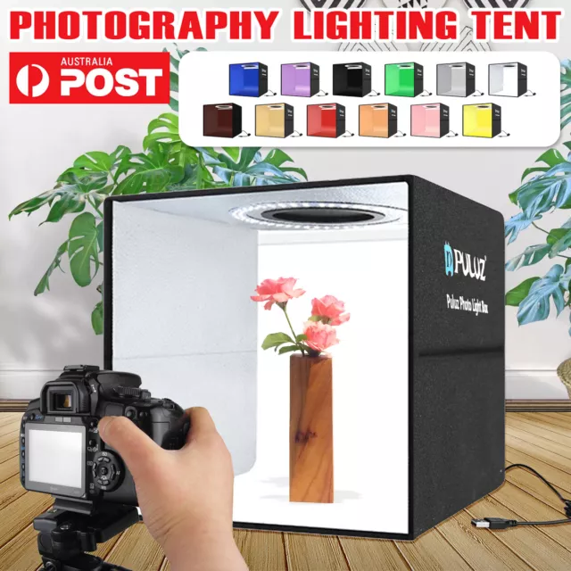 Fotostudio Fotobox Set LED Lichtwürfel Lichtzelt Photobox Für Pro Fotografie #DE