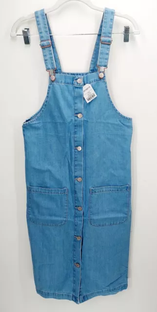 Abito NEXT Denim Pinafore da ragazza età 14 anni nuovo con etichette