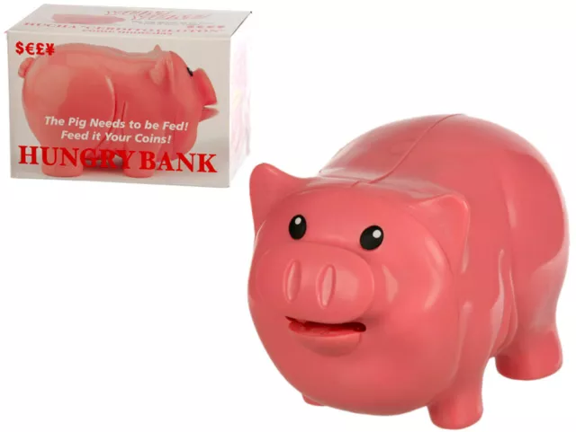 Hungry Pig Coin Eating Money Piggy Bank