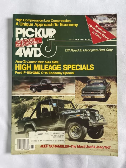 1981 July Pickup Van & 4WD Magazine Evaluating Crowed Mileage System (CP273)
