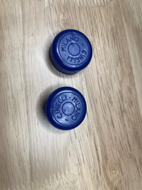 Cinelli Handlebar End Caps Vintage Blue