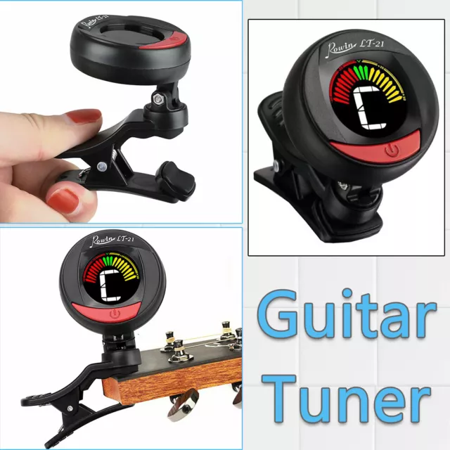 Guitar Tuner Clip On Tuner of Electric Acoustic Guitars Bass Chromatic Violin