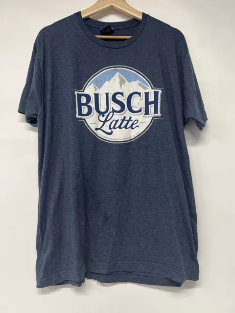 Camiseta elástica Brew City Brand Busch Latte para hombre grande cerveza Brewski fiesta