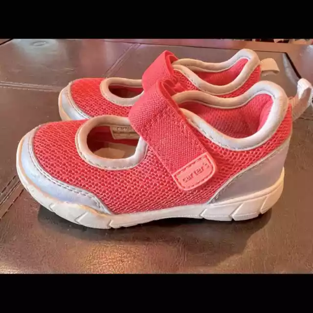 Carters pink water shoes toddler girls size 7.