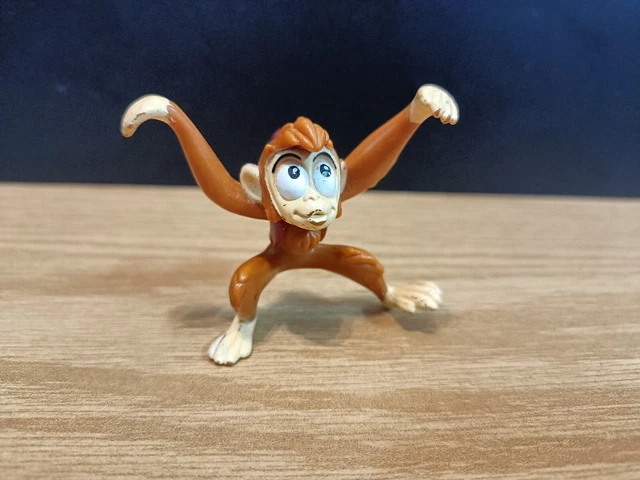 Disney Aladdin Figure - Abu Monkey PVC - Cake Topper - 1992 Mattel Vintage