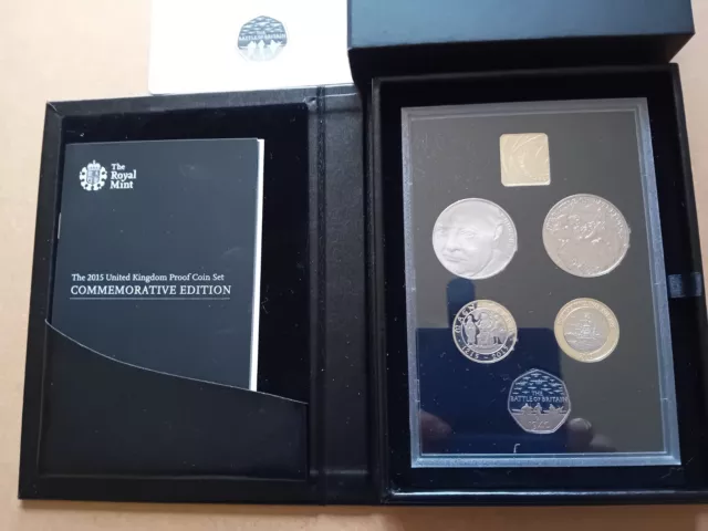 2015 U.k Royal Mint - Proof 5 Coin Set - Commemorative Edition - C.o.a