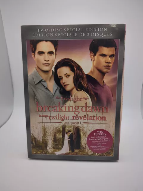 The Twilight Saga: Breaking Dawn - Part 1 (DVD, 2012, 2-Disc Set, Canadian)