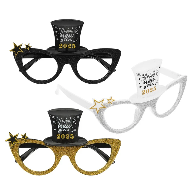 Set 30 Accessori Per Cabina Fotografica Laurea 2025 – Oro E Nero – Con Occhiali, Cappello E Diploma
