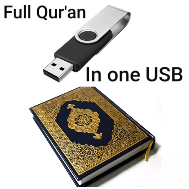 Complete Qur'an Recitation in ONE USB, SD or Micro SD Card