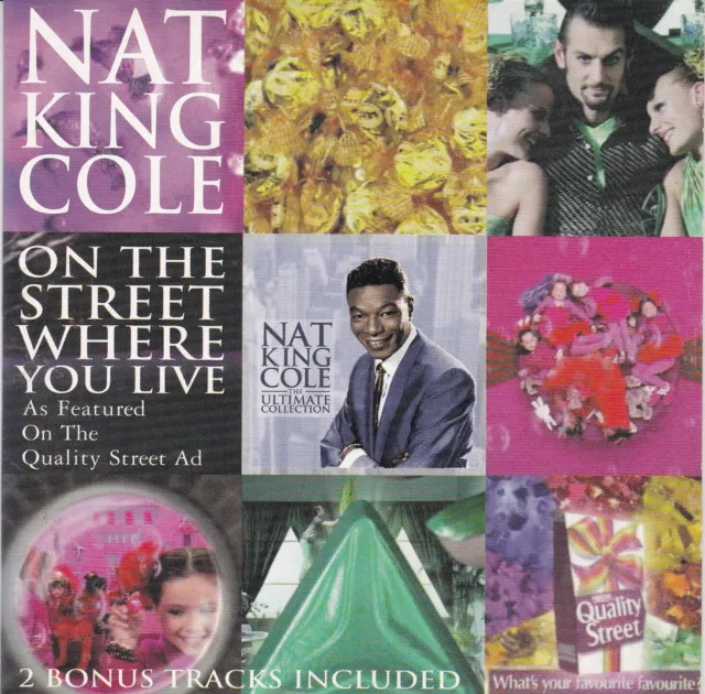 NAT KING COLE On The Street Where You Live ( UK 3 Track CD )
