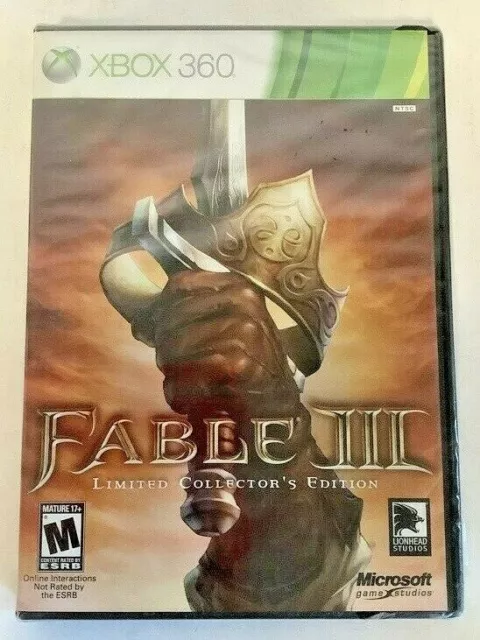 Fable III 3 Limited Collector's Edition Video Game Microsoft Xbox 360 GAME ONLY