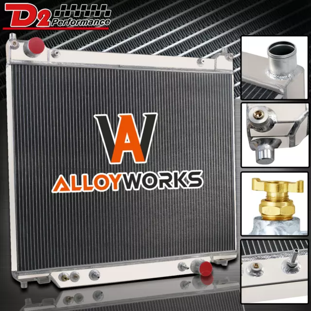 4 Row Aluminum Radiator For 95-97 Ford F250 F350 Super Duty 7.3L V8 Turbo Diesel