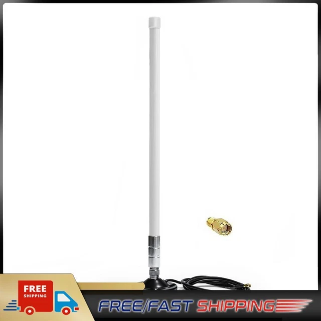 5dBi 858-878MHz for Helium Hotspot Miner Antenna+Magnet Base (55cm White)