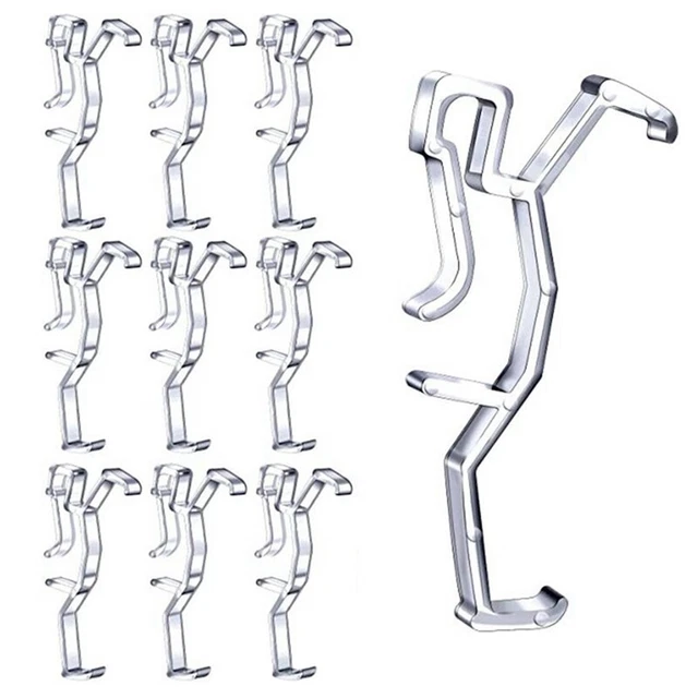 Valance Clips Clear Plastic Hidden Retainer Holder Clip for Window Blind9825