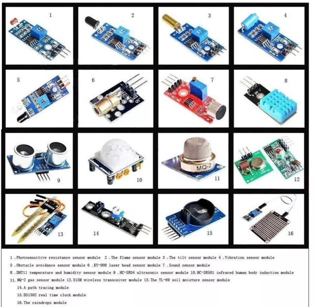 Sensor Module Updated Set For Arduino Raspberry Pi Education