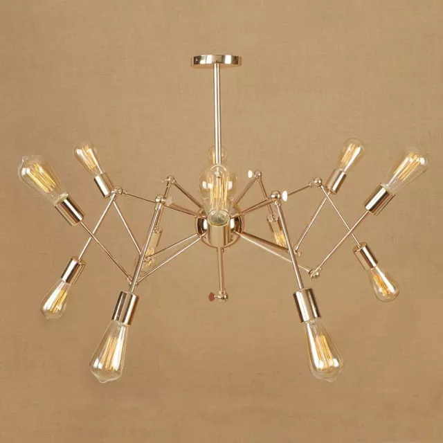 Golden Chrome Pendant Lights Living/Hotel Lobby Fixture Creative Art Decorations