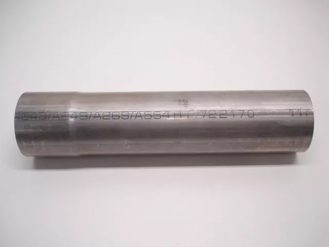 1 NEW NASCAR STAINLESS STEEL HEADER EXTENSION TUBE PIPE 2.250" id / od X 9.875"