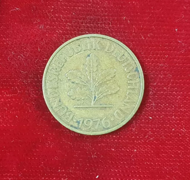 10 Pfennig 0,1 DM Deutsche Mark Münze Bundesrepublik Deutschland BRD 1976 G Coin
