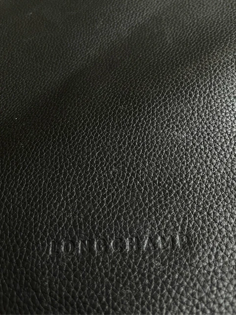 LONGCHAMP Black Leather Messenger Flap Shoulder Crossbody Bag Men's 3