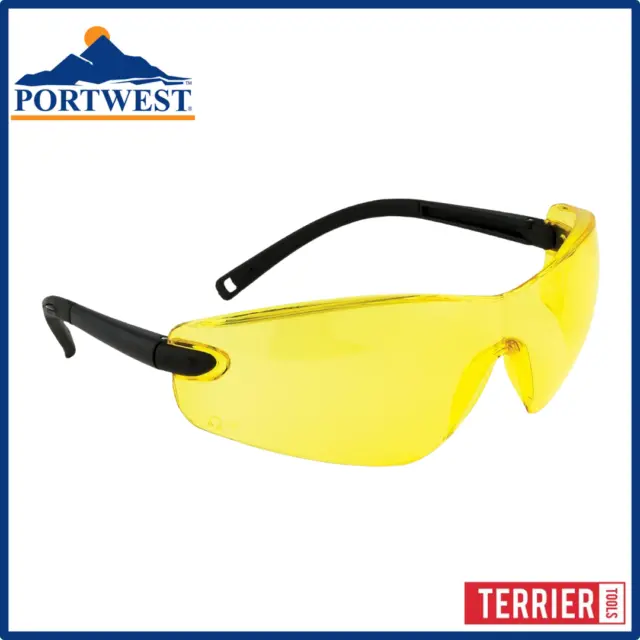 Portwest Classic Profile Safety Glasses - Amber Lens
