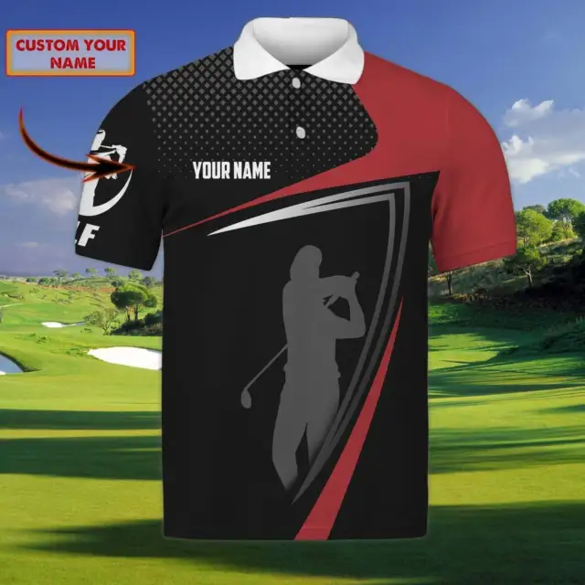 GOLF PLAYER POLO Golf Outfit Personalized 3D Golf Polo Shirt $19.99 ...