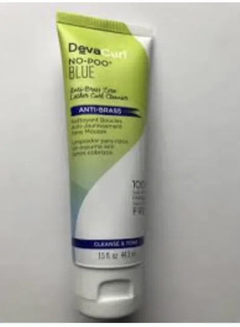 MINI - Deva Curl No-Poo Blue Anti-Brass Curl Cleanser 1.5 fl oz