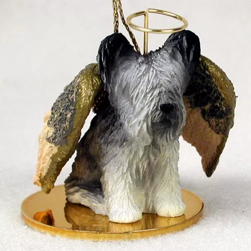 SKYE TERRIER Dog ANGEL Tiny One Ornament Figurine Statue