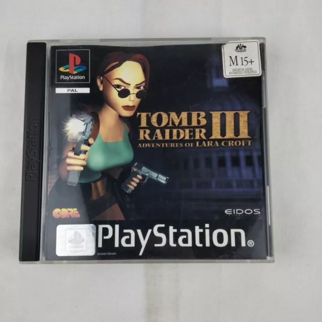 Tomb Raider III 3 Adventures Of Lara Croft PS1 PlayStation One PAL With Manual